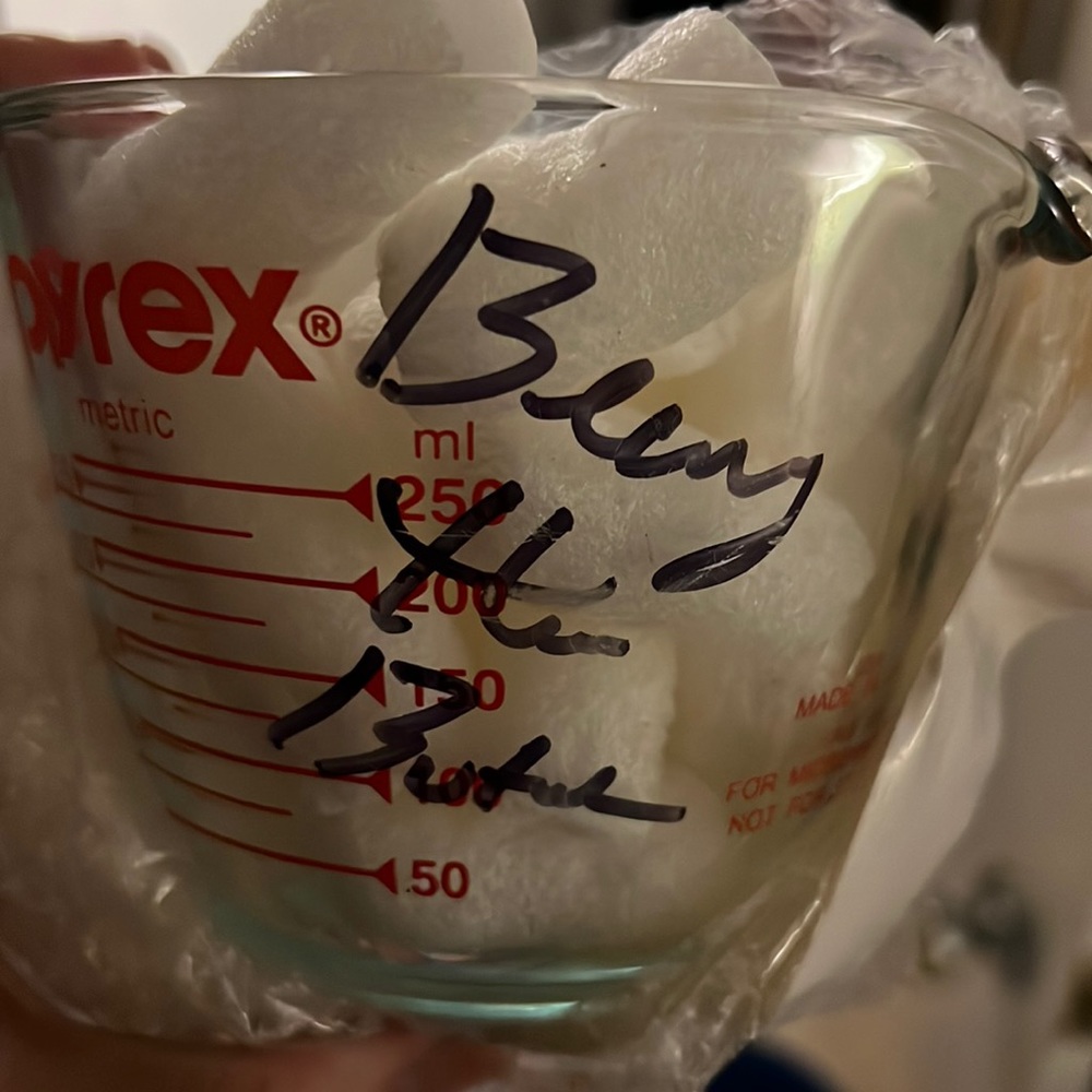 Benny the butcher autographed Pyrex